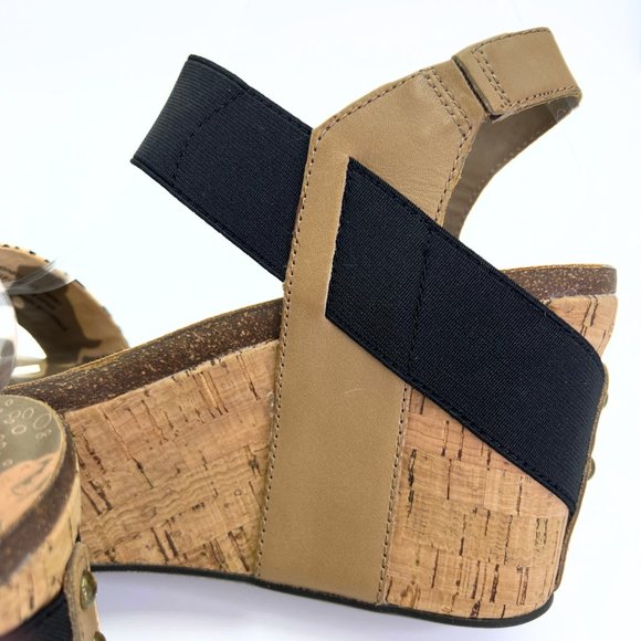 OTBT Bushnell Desert Leopard Wedge Platform Cork Sandals Size 10M NWOB - Picture 9 of 15